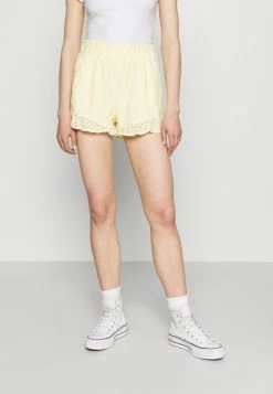 New 🌟 Hollister Co. PRETTY RUFFLE HEM - Shorts - Yellow Eyelet 🔔
