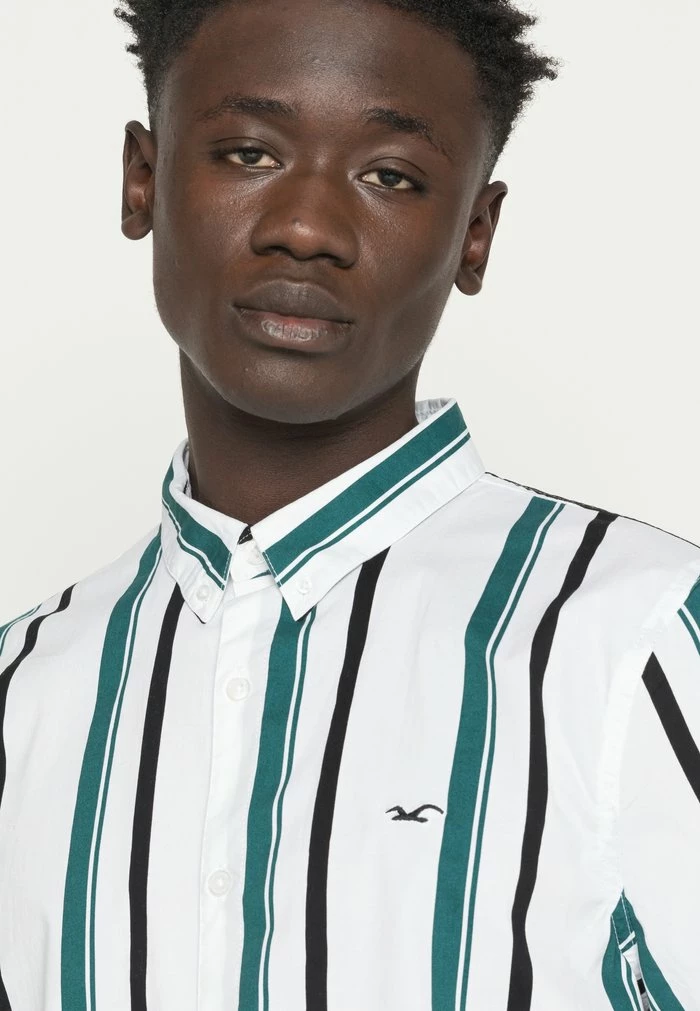 Budget 🛒 Hollister Co. SLIM PATTERN - 👚 Shirt - White 🎁 - Image 5