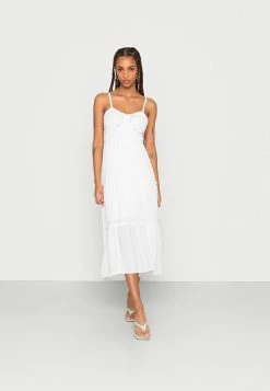 Coupon ๐ Hollister Co. BARE MIDI - Day ๐ Dress - Solid White โญ