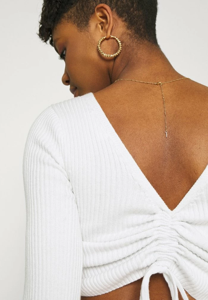 Best Pirce ๐ Hollister Co. SLIM CINCH FRONT N BACK - Jumper - White ๐ - Image 7