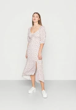 Best Sale ✨ Hollister Co. WOVEN MIDI 👗 DRESS - Day 👗 DRESS - Pink Floral 🧨