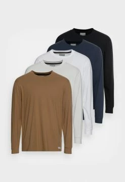 Top 10 🔥 Hollister Co. RELAXED CREW 5 PACK - Long Sleeved Top - Multi Coloured ✨