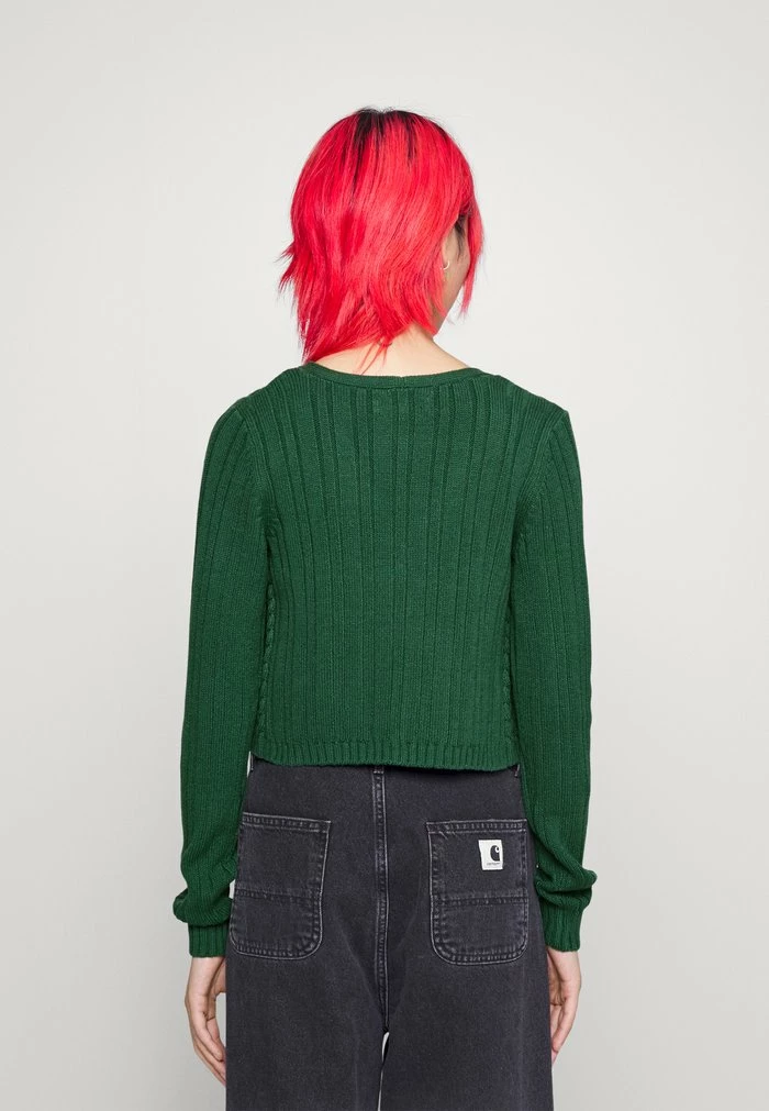 Deals โ๏ธ Hollister Co. SLIM CROP CARDI SOLID - Cardigan - Trekking Green ๐ฏ - Image 3