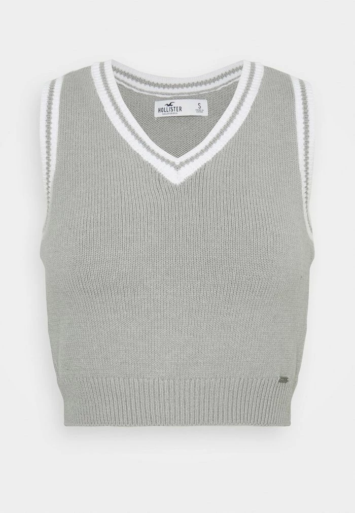 Hot Sale โ๏ธ Hollister Co. Jumper - Light Grey White Tipping ๐งจ - Image 5