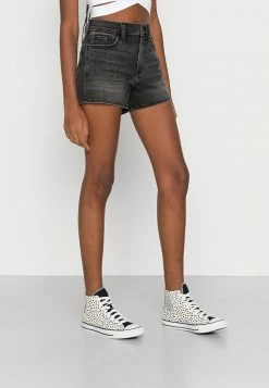 New 🔥 Hollister Co. WASH CLEAN VENT - Denim Shorts - Black Clean 🔔