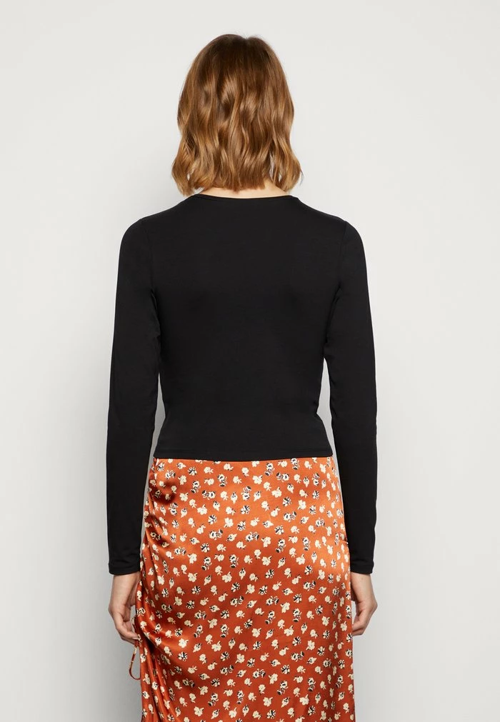 Best deal โจ Hollister Co. PLACKET CUTOUTS - Long Sleeved Top - Black โ - Image 3