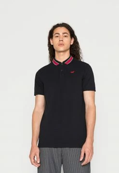 Wholesale 😍 Hollister Co. ICONIC TIPPING WEBEX - Polo 👚 Shirt - Black 😍