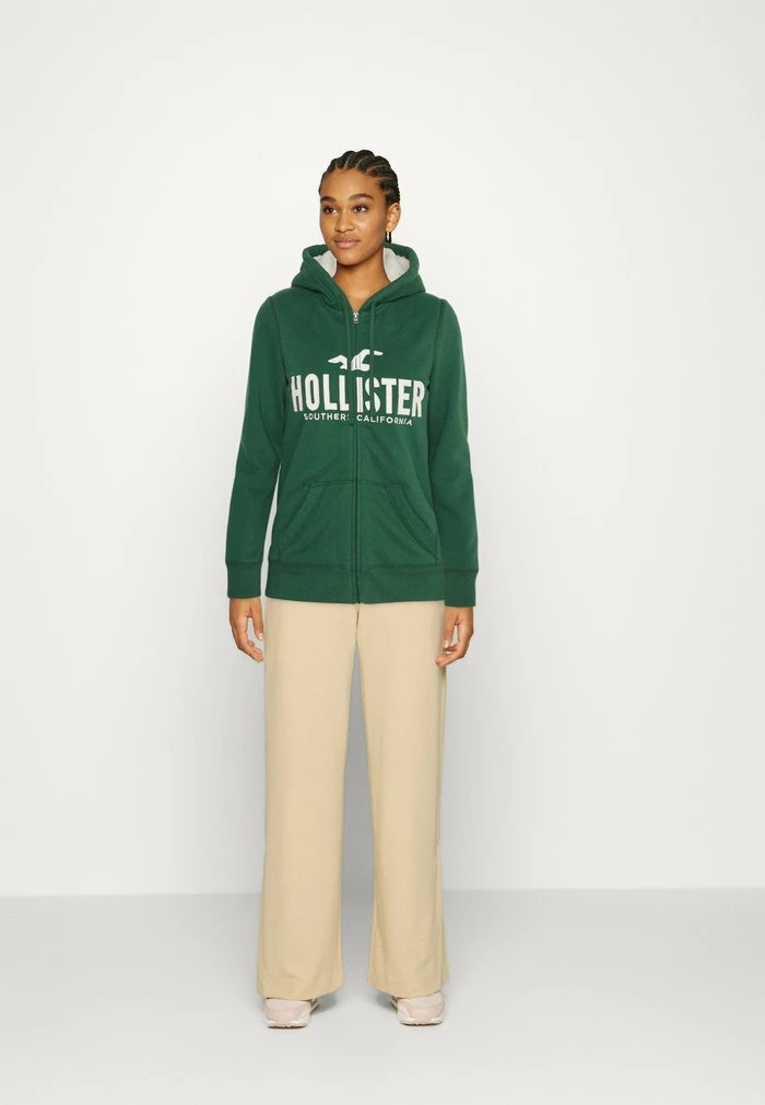 Promo ๐งจ Hollister Co. TECH CORE - Zip-up Sweatshirt - Pineneedle โ - Image 2