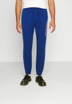 Cheapest 👏 Hollister Co. RELAXED CHAIN - Tracksuit Bottoms - Blue 🔔