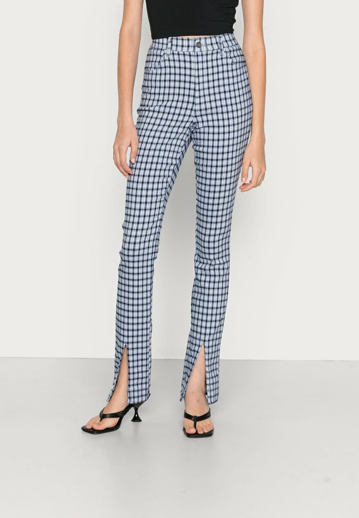 Budget ๐ Hollister Co. SPRING PLAID SUPERSKINNY - Trousers - Blue Plaid ๐