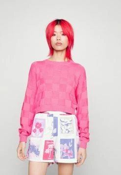 Flash Sale ❤️ Hollister Co. EASY CREW SOLID NO - Jumper - Azaela Pink 🎁