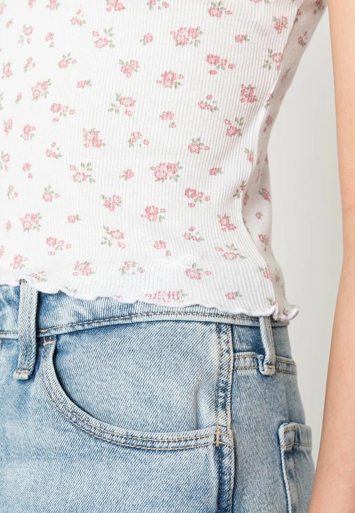 Cheap 👏 Hollister Co. LETTUCE CAMI 3 PACK - Top - White Ground/pink Ground/black 💯 - Image 7