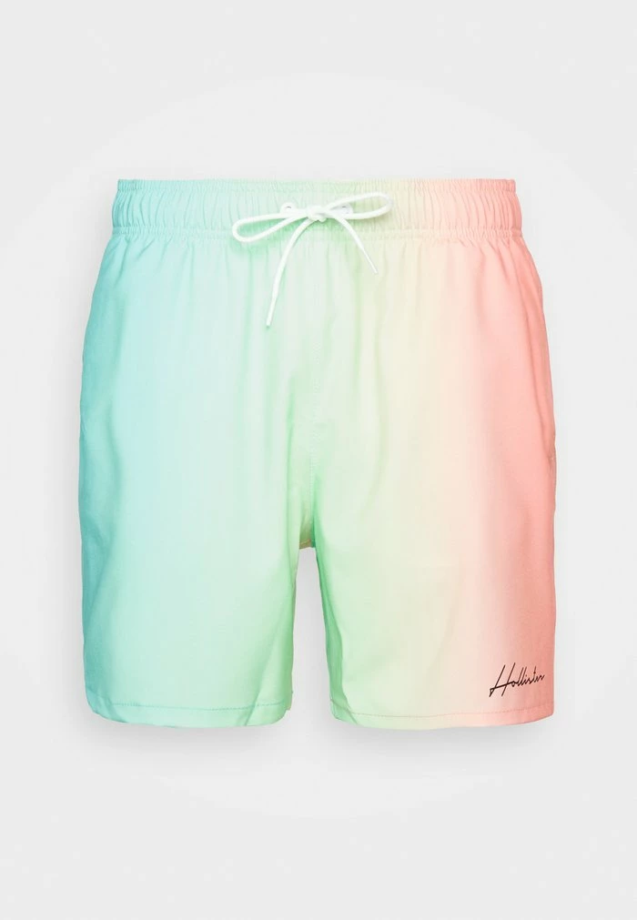 Best deal ๐ Hollister Co. OMBRE - Swimming Shorts - Turq Coral โญ