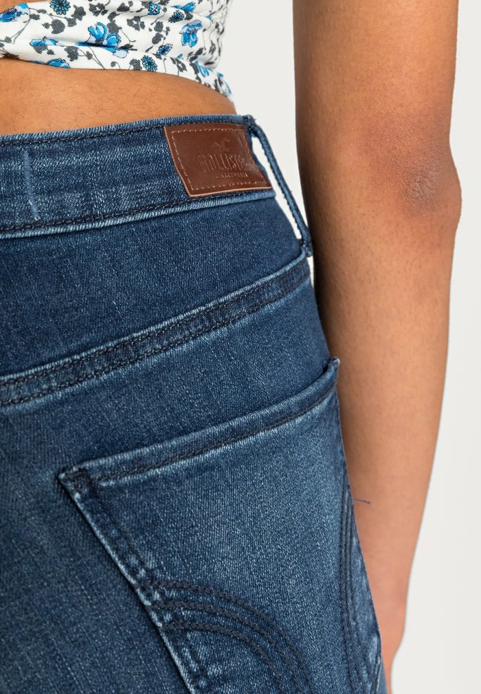 Coupon 😉 Hollister Co. CURVY CLEAN DARK - 👖 Jeans Skinny Fit - Blue Denim 😉 - Image 5