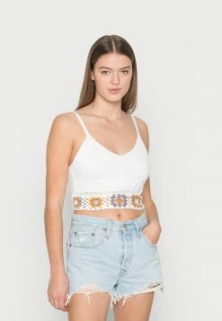 Coupon 👏 Hollister Co. ECLECTIC BRALETTE - Top - White 😉