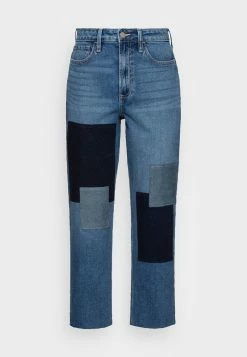 Best Sale 🛒 Hollister Co. CURVY INDIGO PATCH - Relaxed Fit 👖 Jeans - Blue 🌟