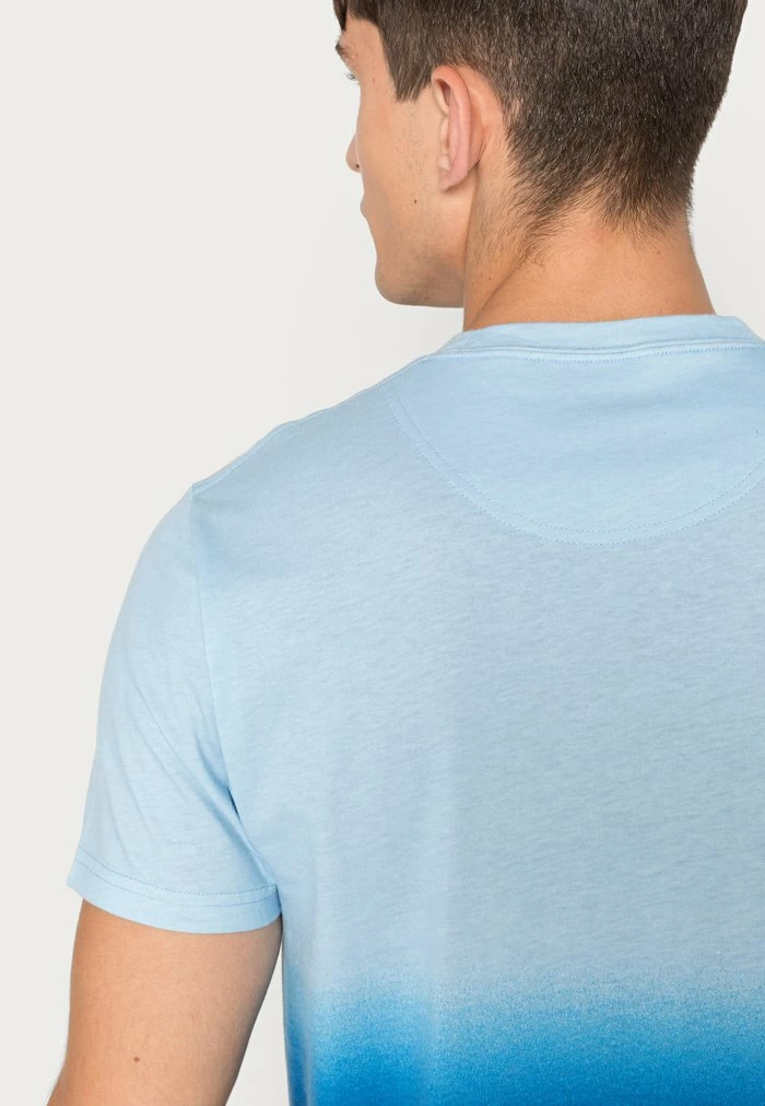 Best Pirce ๐งจ Hollister Co. CURVED - Print T-shirt - Black/blue Ombre โ๏ธ - Image 5