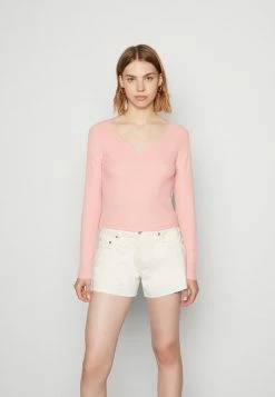 Promo 🌟 Hollister Co. NOTCH NECK - Long Sleeved Top - Pink 💯