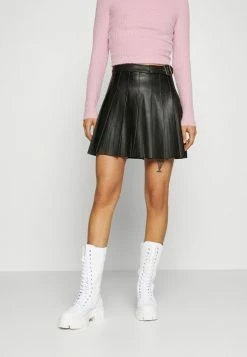 Cheap 💯 Hollister Co. PLEATED MINI - Mini 👗 Skirt - Black ✨