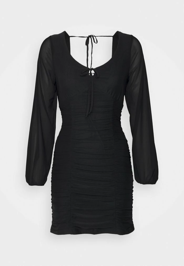 Discount ๐ Hollister Co. RUCHED SHORT ๐ DRESS - Day ๐ DRESS - Black โ - Image 5