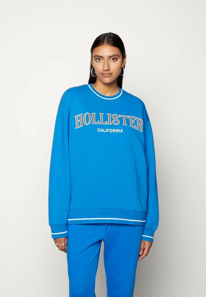 New ???? Hollister Co. OVERSIZED CREW - Sweatshirt - Strong Blue ???? 3 New ???? Hollister Co. OVERSIZED CREW - Sweatshirt - Strong Blue ????