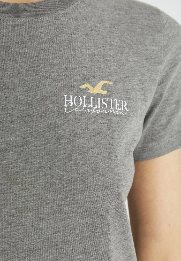 Best Sale 😀 Hollister Co. Basic T-shirt - Grey 😉 - Image 5