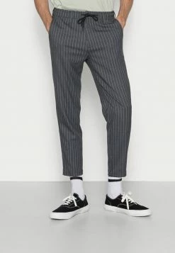 New 🔔 Hollister Co. DRAPEY BELTED CROP - Chinos - Grey 🤩