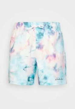 Outlet 💯 Hollister Co. SCRUNCH WASH - Swimming Shorts - Pink/yellow ✨
