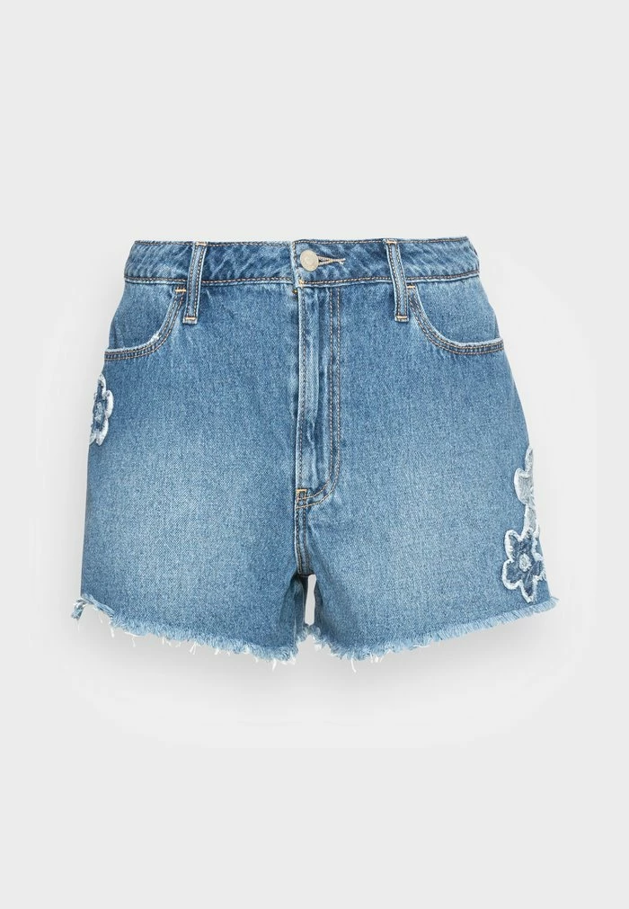 Outlet ๐ Hollister Co. CHAIN UHR MOM CEMENT - Denim Shorts - Cement ๐ - Image 4