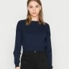 Hot Sale 👏 Hollister Co. CYBER DROP SOLIDS - Jumper - Navy Blazer 🛒