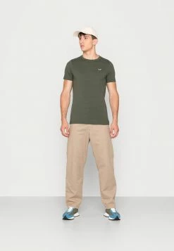 Buy 😉 Hollister Co. MUSCLE FIT CREW 3PACK - Basic T-shirt - Grey/green/navy 😀