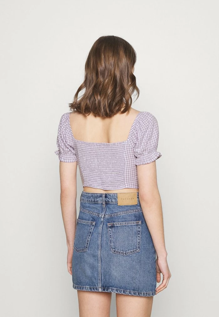 Wholesale ⭐ Hollister Co. CINCH TIE - Blouse - White/purple ???? 5 Wholesale ⭐ Hollister Co. CINCH TIE - Blouse - White/purple ???? - Image 3