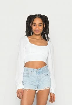 Top 10 🌟 Hollister Co. LACE UP - Blouse - White 👍