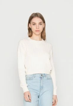 Best reviews of 🛒 Hollister Co. CYBER DROP SOLIDS - Jumper - Antique White 😉