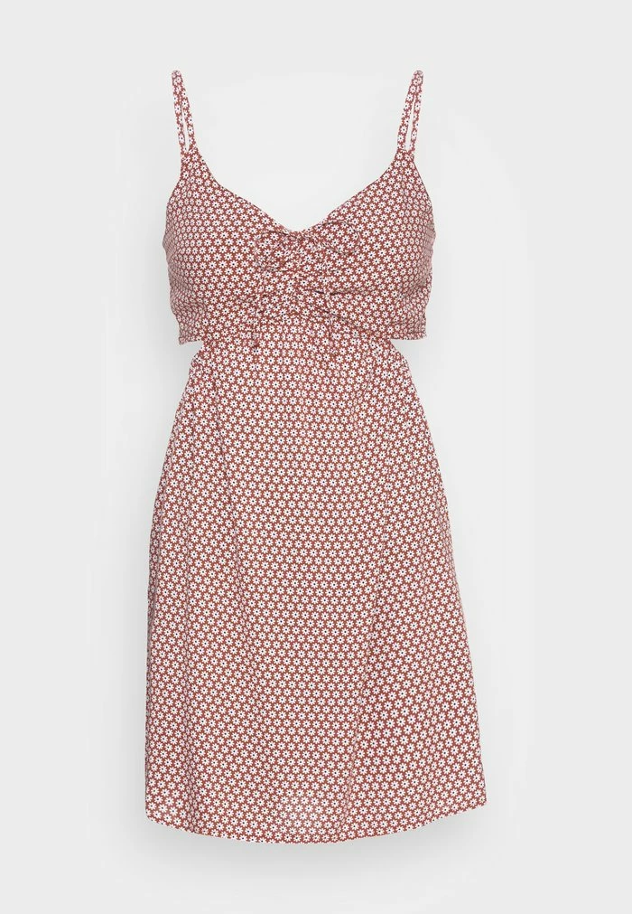 Discount ๐คฉ Hollister Co. WOVEN SIDE CUTOUT ๐ DRESS - Day ๐ DRESS - Brown ๐ - Image 4