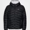Best deal 👏 Hollister Co. ICON NARROW CHANNEL HOOD CHAIN - Light Jacket - Black ⭐