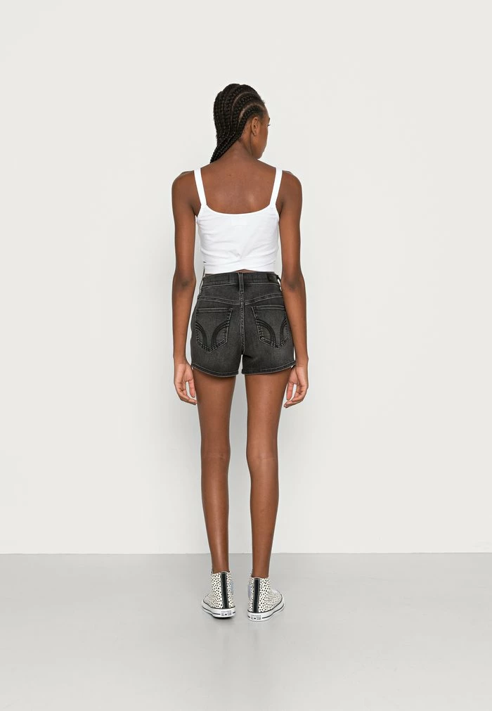 New ๐ฅ Hollister Co. WASH CLEAN VENT - Denim Shorts - Black Clean ๐ - Image 3