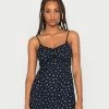 Top 10 🔔 Hollister Co. WOVEN SIDE CUTOUT 👗 DRESS - Day 👗 DRESS - Navy Floral 🤩