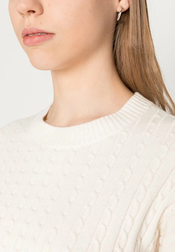 Best reviews of ๐ Hollister Co. CYBER DROP SOLIDS - Jumper - Antique White ๐ - Image 5