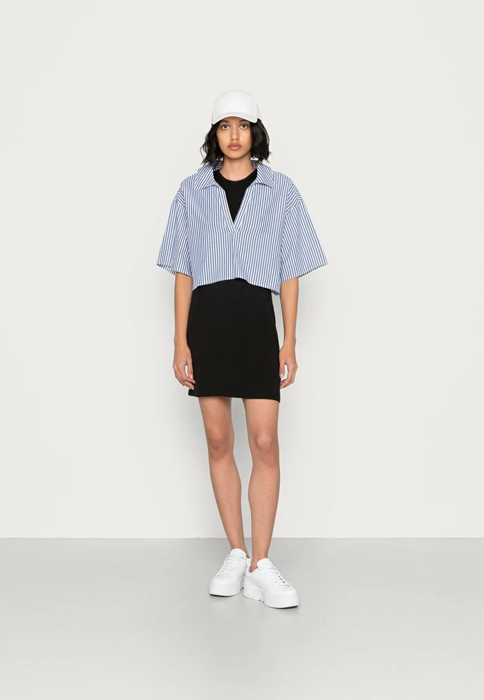 Buy โ๏ธ Hollister Co. HIGH NECK EXPOSED SEAM SHORT ๐ DRESS - Jumper ๐ DRESS - Black Solid ๐ - Image 2