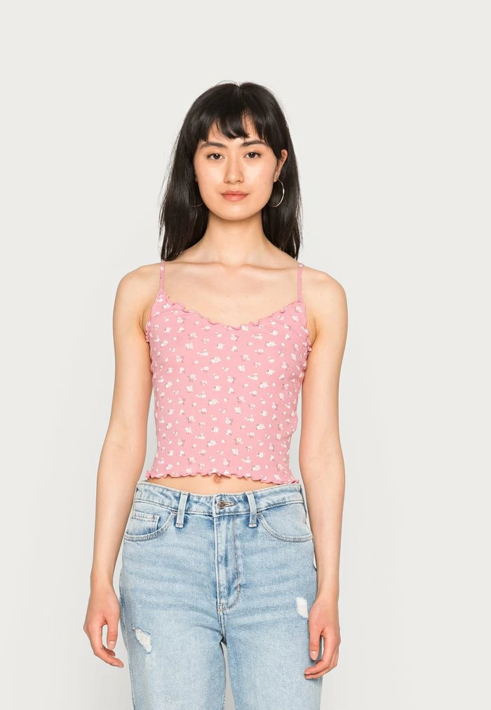 Cheap 👏 Hollister Co. LETTUCE CAMI 3 PACK - Top - White Ground/pink Ground/black 💯 - Image 4