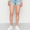 Best reviews of 🥰 Hollister Co. BAGGY MEDIUM CLEAN DOUBLE ROLL - Denim Shorts - Med Clean 🎉