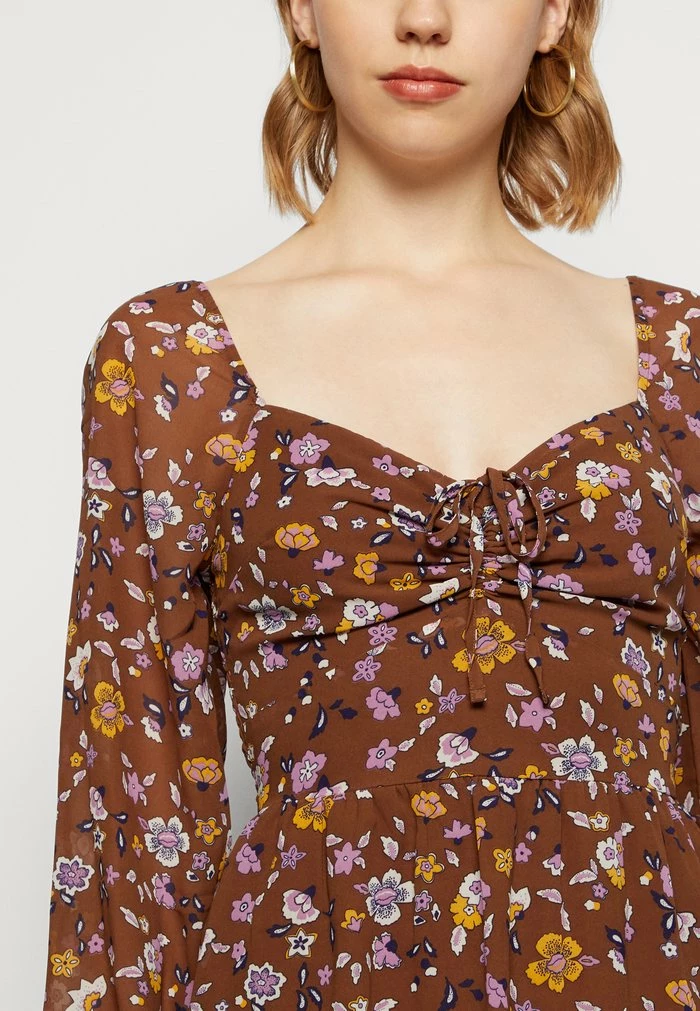 Discount ๐ฏ Hollister Co. SHORT ๐ DRESS - Day ๐ DRESS - Brown/multi-coloured โค๏ธ - Image 6