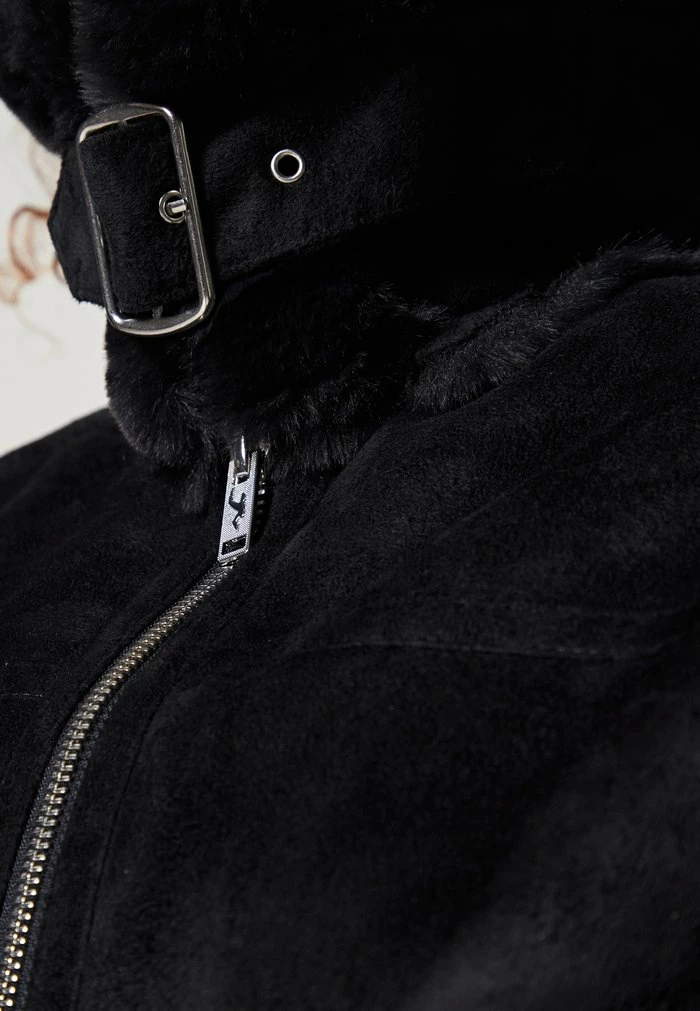 Flash Sale ❤️ Hollister Co. COZY BIKER - Light Jacket - Black Beauty 🔥 - Image 6