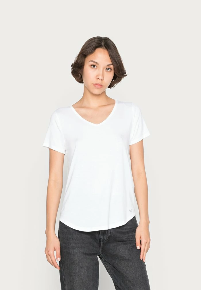 Outlet โญ Hollister Co. EASY VEE 2 PACK - Basic T-shirt - White/black/moonlight Mauve ๐ - Image 5
