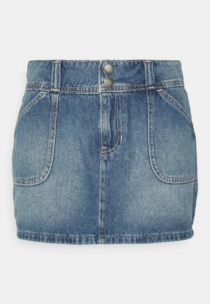 Hot Sale 🤩 Hollister Co. BELTED MINI - Mini 👗 Skirt - Medium Wash 🎁 - Image 5
