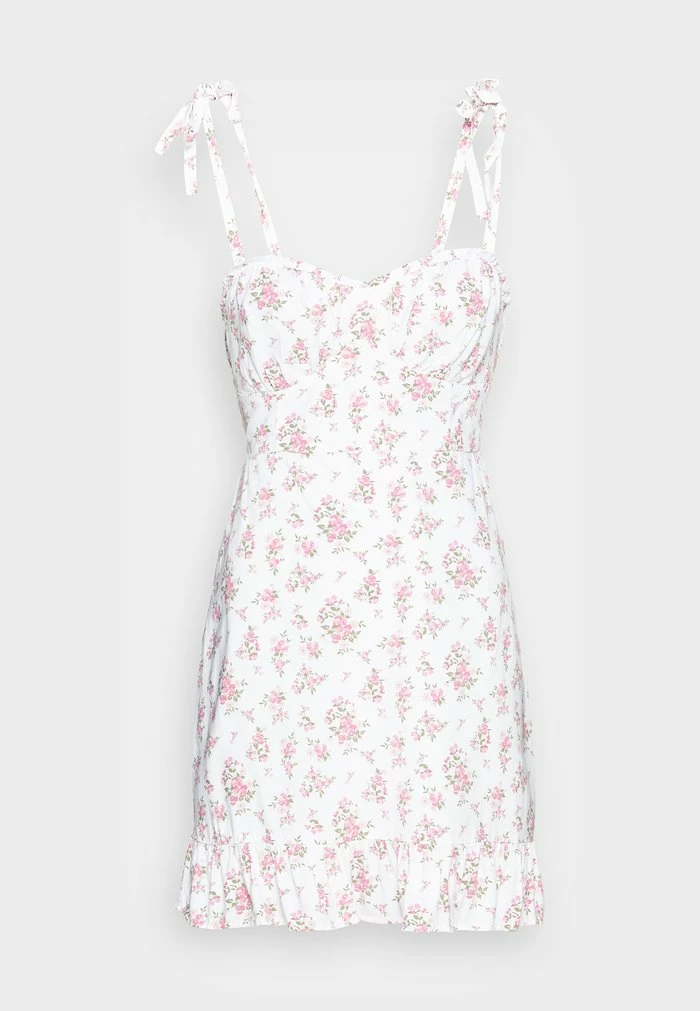 Wholesale ๐ Hollister Co. BARE VOLUME WOVEN ๐ DRESS - Day ๐ DRESS - White/pink ๐ - Image 4
