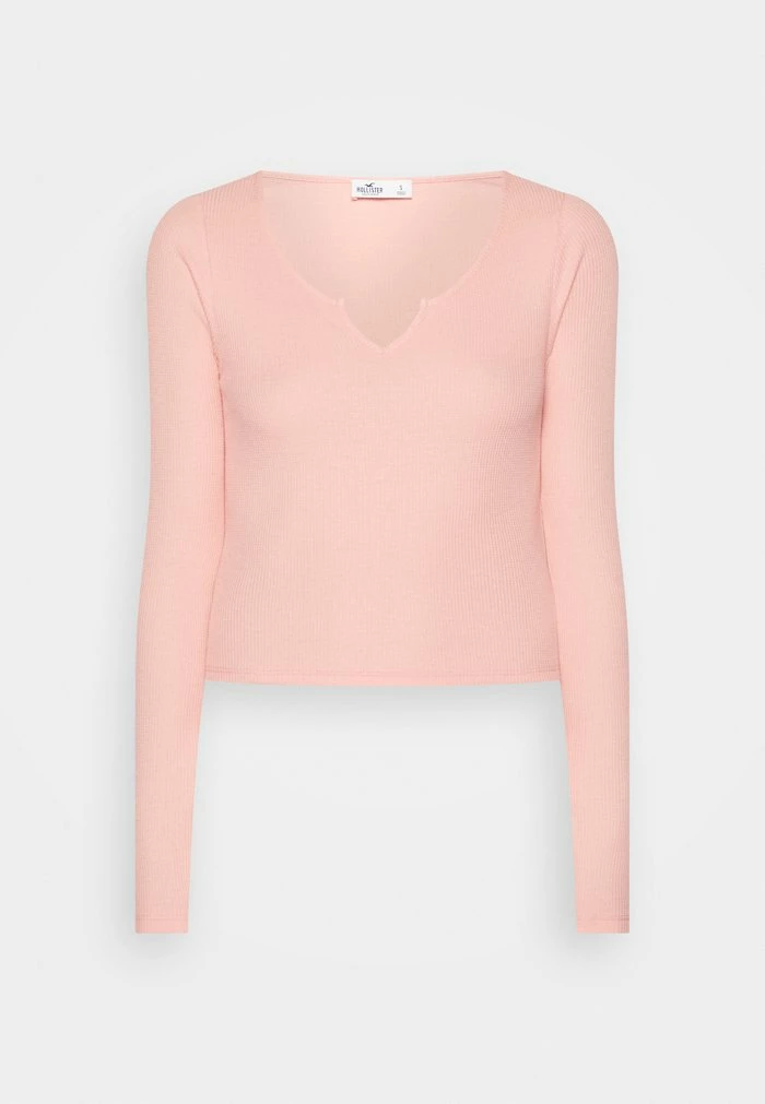 Promo ๐ Hollister Co. NOTCH NECK - Long Sleeved Top - Pink ๐ฏ - Image 5