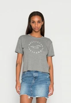 Buy ✔️ Hollister Co. SPLICED TEE - Print T-shirt - Grey 🌟