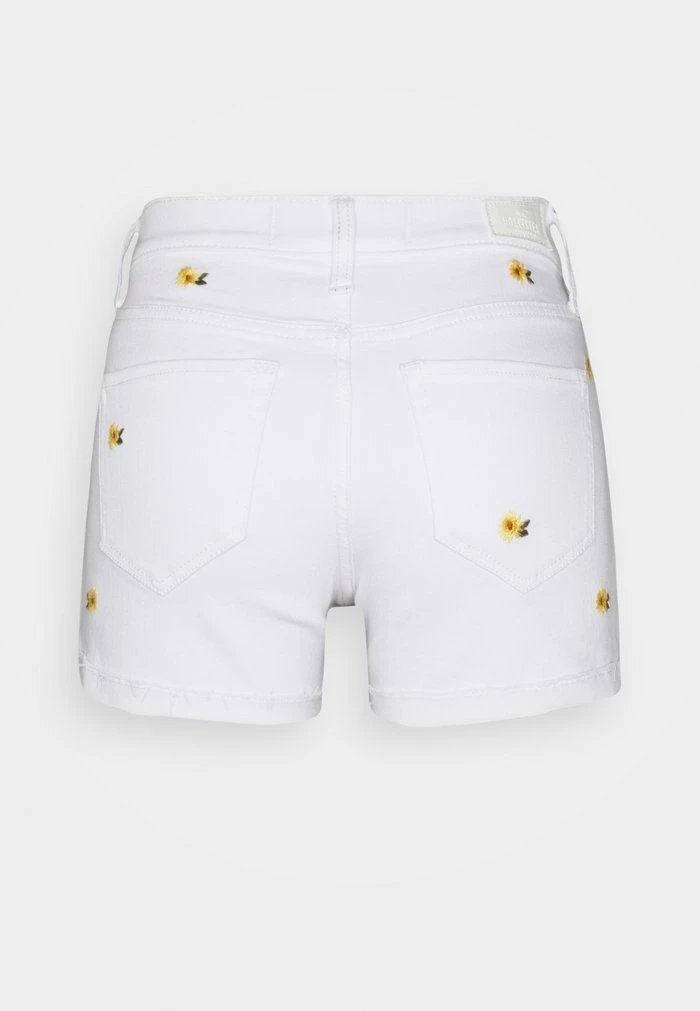 Buy ๐คฉ Hollister Co. CLEAN DAISY ROLL - Denim Shorts - White ๐ - Image 7